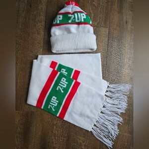 Vintage 7Up Toque and Scarf Set Marquesa Fashions